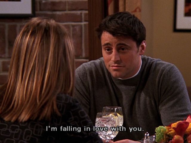 In which season does Joey tell Rachel he loves her?