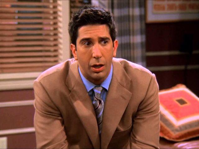 What is Ross reacting too here?