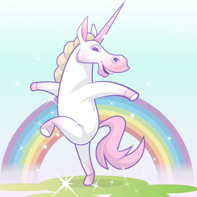 On a scale of 1 to the unicorn in this image, how much glitter does your makeup routine include on average?