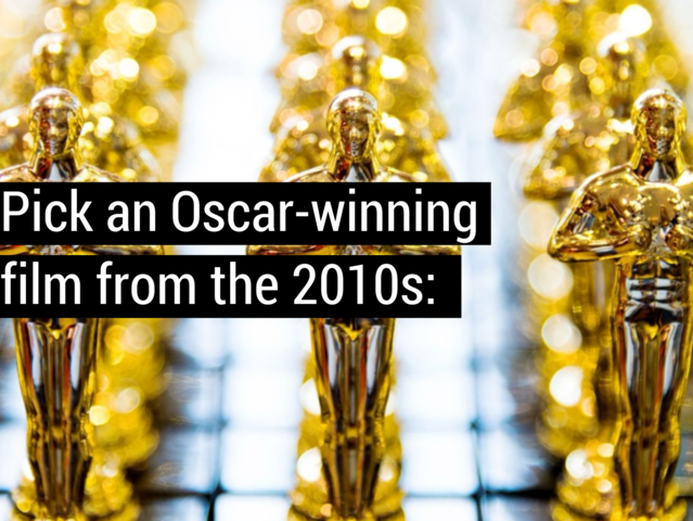 Pick an Oscar-winning film from the 2010s: