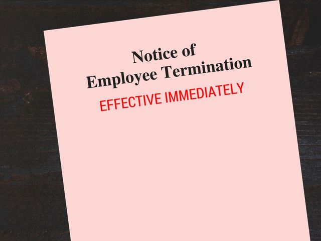 You find out you've been fired from your job. You ...
