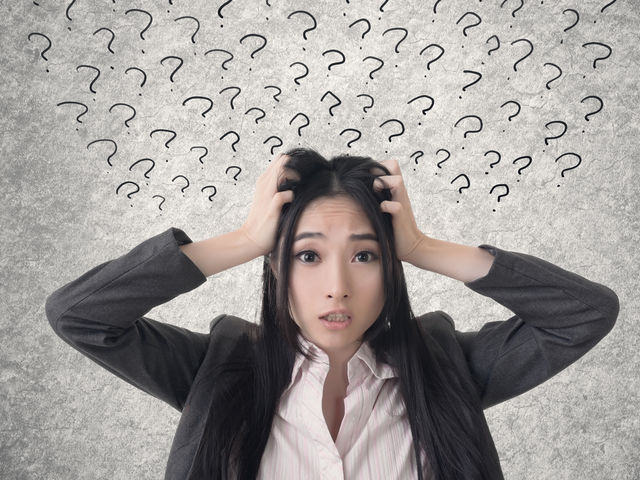 My thoughts become confused and jumbled when I am giving a speech.