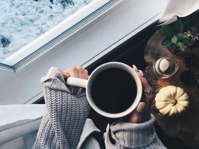 Which of these would you most likely do on a cold winter morning?
