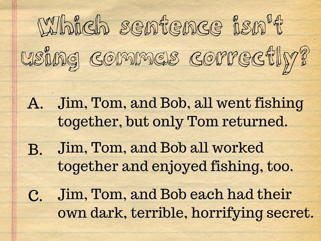 this dreaded comma splice test will strike fear into the hearts of comma splice