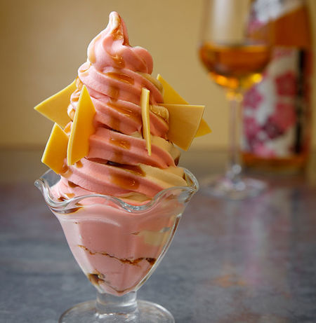Miso and pink lady soft-serve