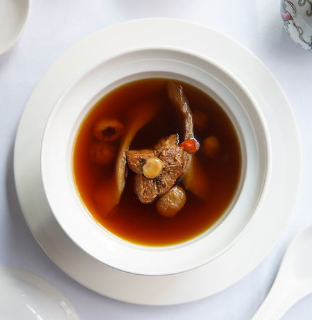 Double-boiled wallaby tail soup