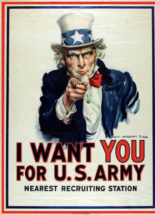 What do you think when you see this World War II recruitment poster?