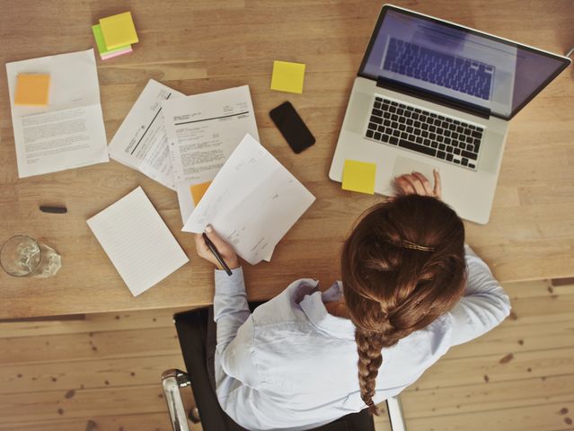 It's time to buckle down and get some serious work done. You sit: