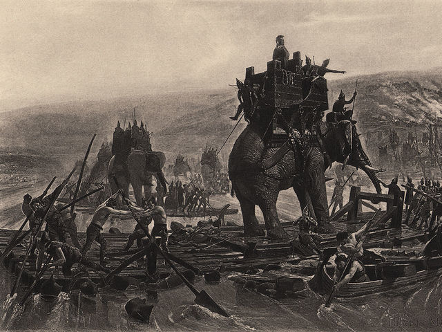 How did Hannibal of Carthage famously surprise attack his Roman enemies?