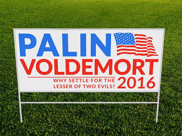 2016 election signs - with a twist!