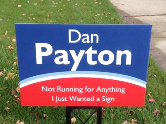 2016 election signs - with a twist!