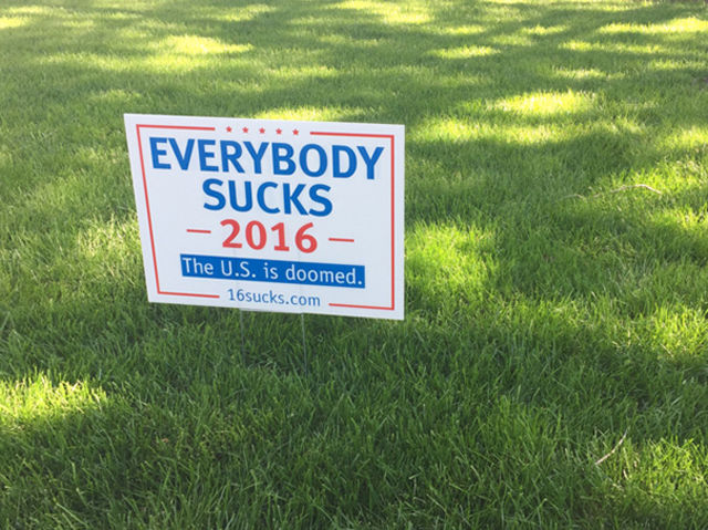 2016 election signs - with a twist!