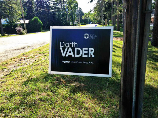 2016 election signs - with a twist!