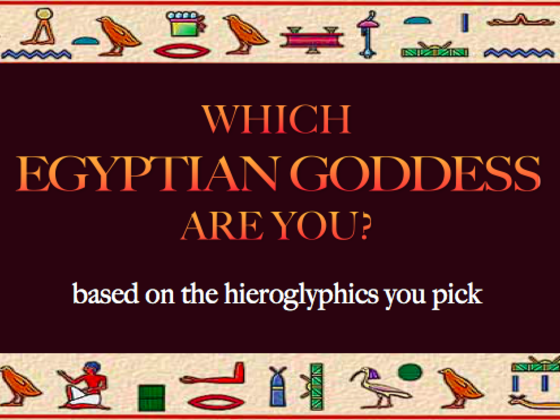 Which Egyptian Goddess Hides Inside You Based On The Hieroglyphs You Pick