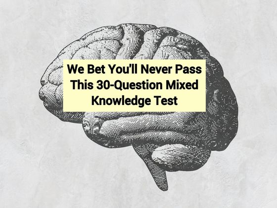 We Bet You'll Never Pass This 30-Question Mixed Knowledge Test