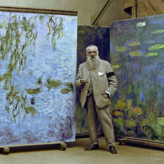 Ο Claude Monet, το 1923