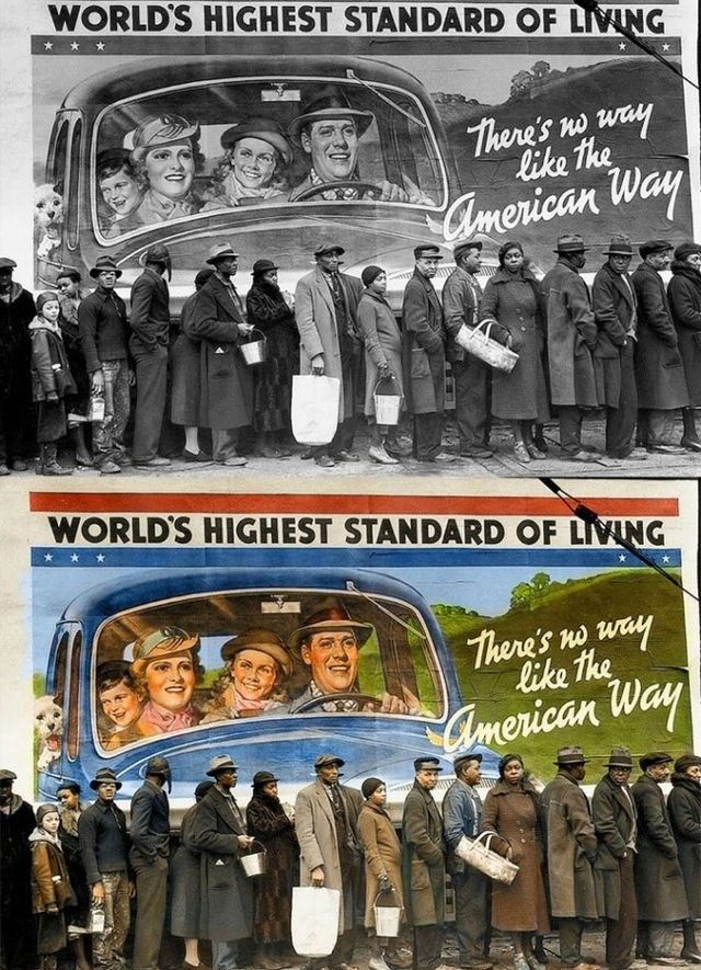 Μια φωτογραφία που πήρε το 1937 η Margaret Bourke , μια λευκή φωτογράφος