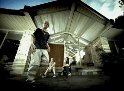 The camera intimidation move. 