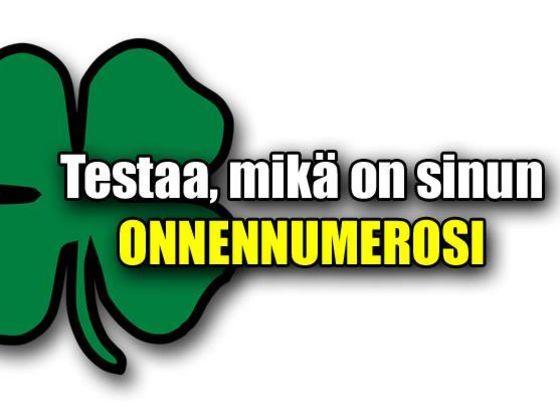 Testaa, mikä numero tuo sinulle eniten onnea
