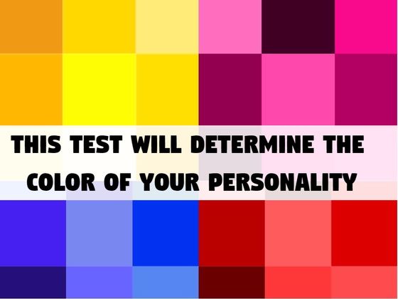 This Test Will Determine The Color Of Your Personality