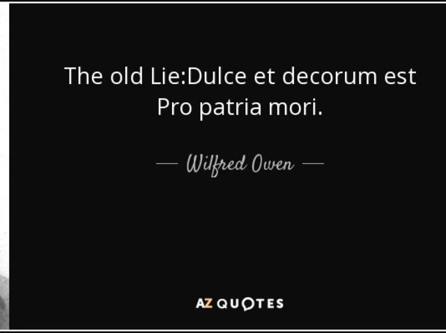dulce et decorum est and charge dulce et decorum est and charge