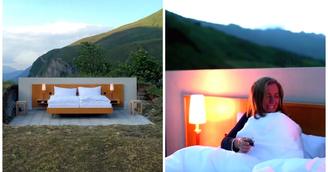 This Swiss Hotel Room Has No Walls, No Ceilings, And No Doors And It
