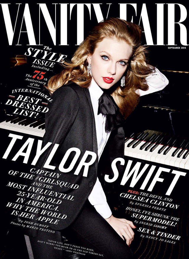 Taylor deslumbró a todos este año en la portada Vanity Fair, retratada por uno de los más grandes: Mario Testino