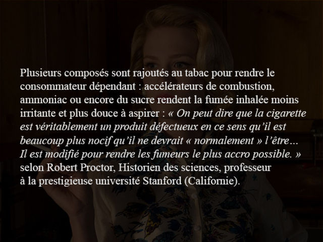 Que changera si la jeune fille cesse de fumer