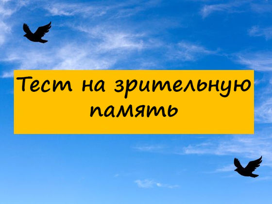 Тест на зрительную память, который проходят только 10 человек из 100
