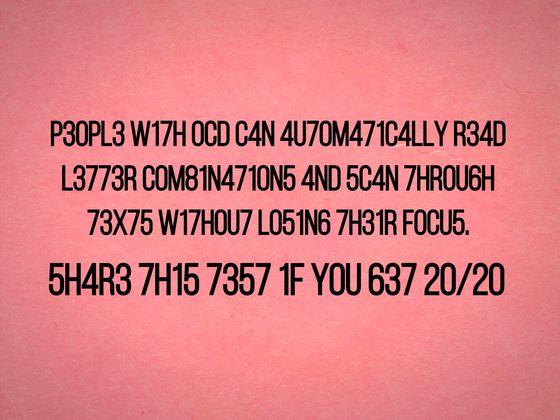 Only People with OCD Scored 20/20 In This Impossible Spelling Test