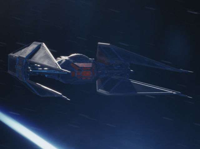 kylo ren bluex wing fighter