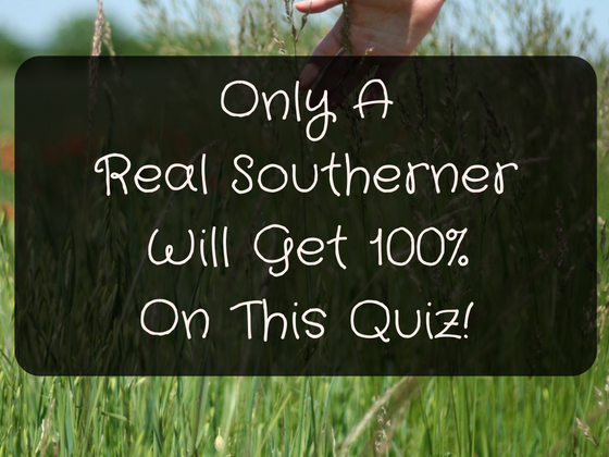 Only A Real Southerner Will Get 100% On This Quiz!
