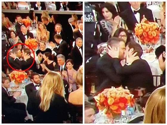 Ryan Reynolds' And Andrew Garfield's Golden Globes Kiss Has Set The Internet On Fire