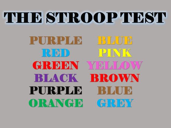 Are You Smart Enough To Pass The Stroop Test?