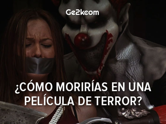 ¿Cómo morirías en una película de terror?