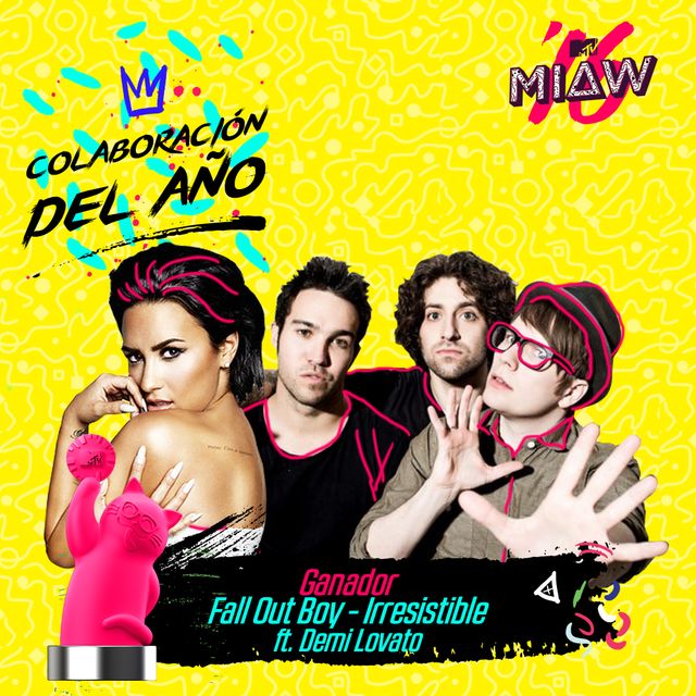 ¡El premio a la Colaboración del Año se lo llevan Fall Out Boy y Demi Lovato por 'Irresistible'! #MTVMIAW