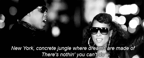 now youre in new york / these streets will make you feel