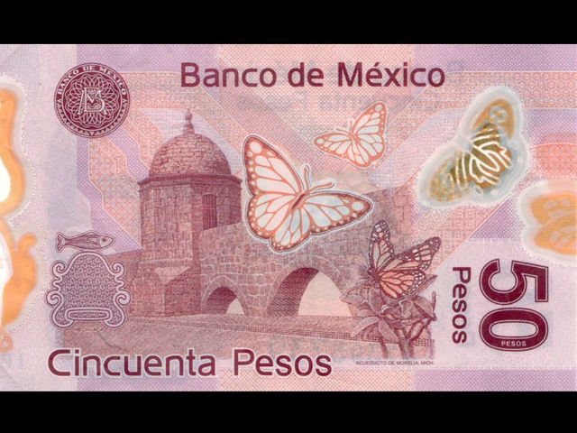 Reverso, billete 50 pesos