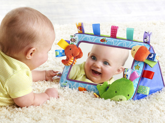 Vote Now For The Best Stimulation Activity Your Baby Give Your Baby A Mirror Preferably An Unbreakable Safe One Or Simply Hold Her Up Against The And Watch Amazing Reaction