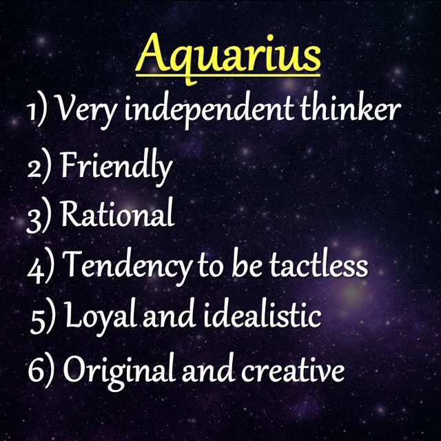 Aquarius personality profile