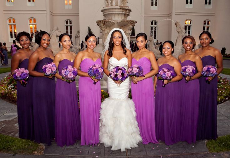 Ombre Color Bridesmaid Dresses