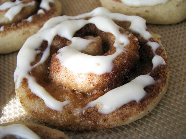 Ever have a snickerdoodle and think to yourself "I wish this was more like a cinnamon roll made into a cookie?" These are the answer to your wish. They taste exactly as I feel a cinnamon roll packed into a sugar cookie would taste!Recipe: https://goo.gl/cDqwxR