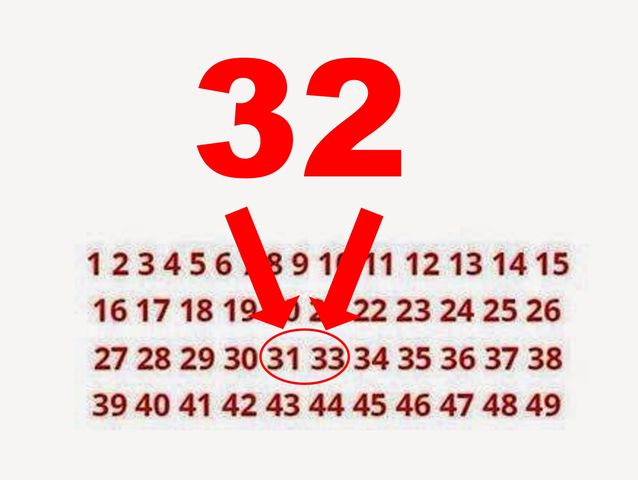 Here's the answer. Did you find which number is missing?