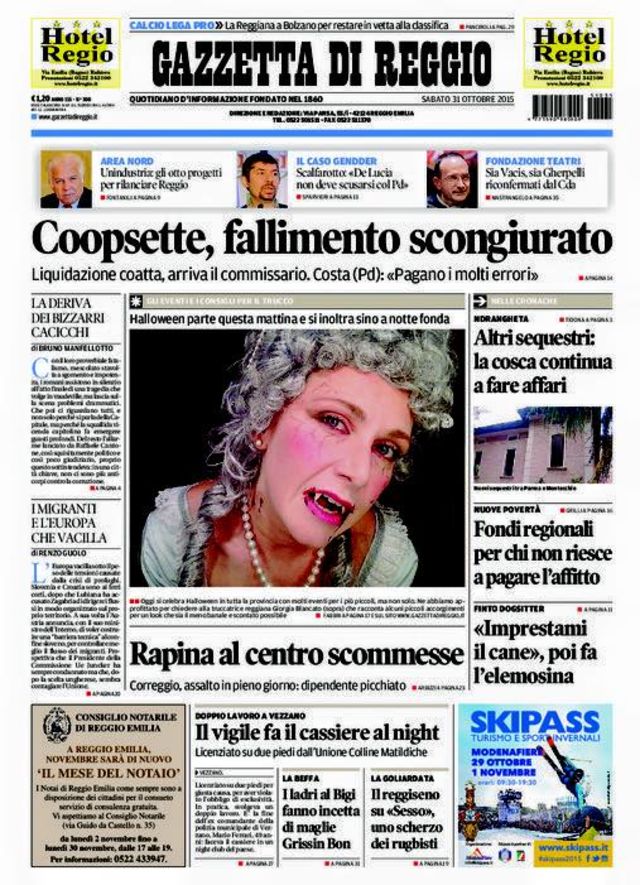 Qual è la migliore prima pagina della Gazzetta di Reggio nel 2015? Playbuzz Qual è la migliore prima pagina della Gazzetta di Reggio nel 2015? Playbuzz