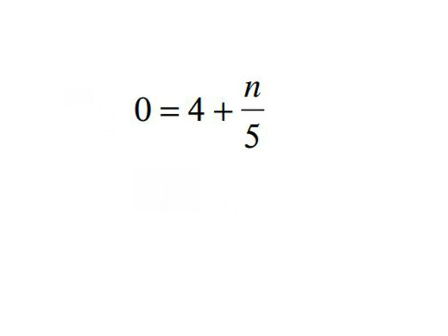 n = ?