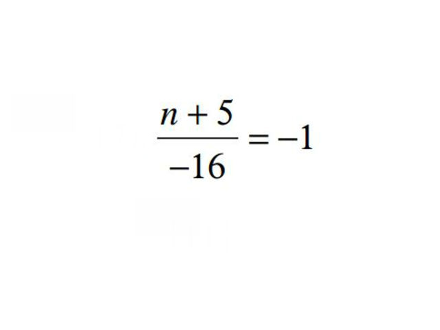 n = ?