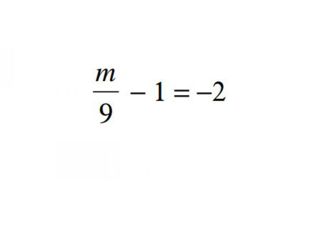 m = ?
